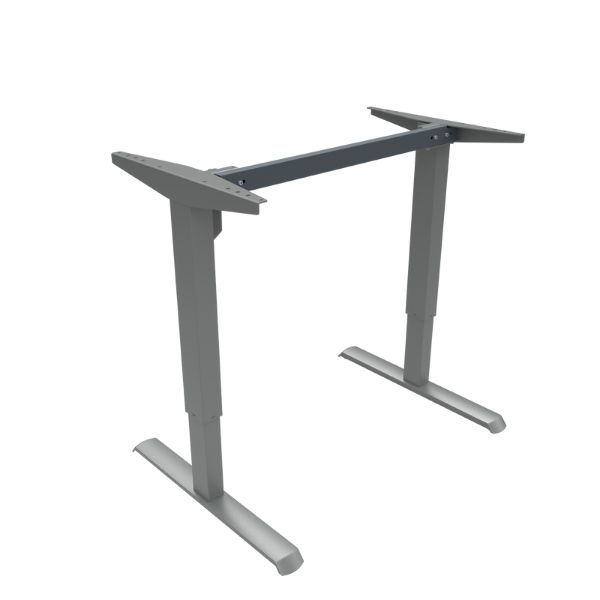 Producto Mesa elevable color plata altura máx.125 cm, soporta 100 Kg en la categoría Muebles ergonómicos rebajados en Alfombras Website