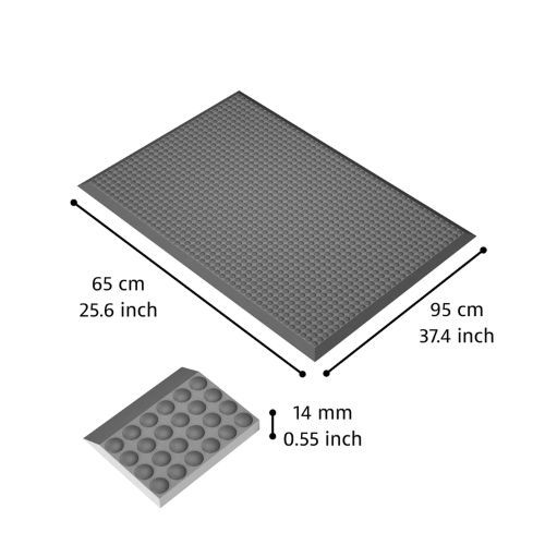Producto 450 Skywalker® PUR alfombra ergonómica con superficie de burbujas en la categoría Alfombras laboratorio y farmacia en Alfombras Website