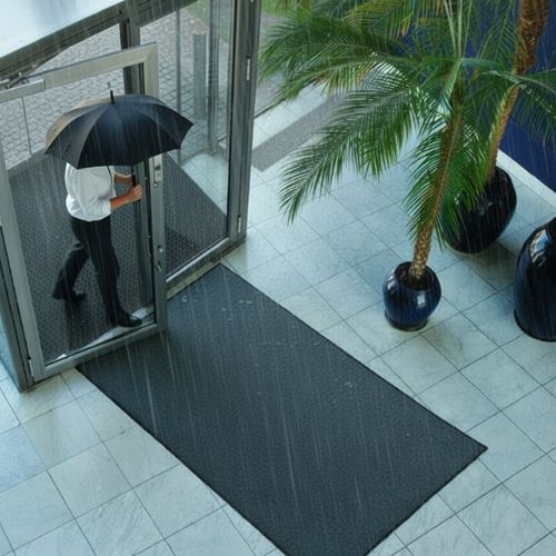 Producto Alfombra antideslizante días lluviosos Stylist Jaspeada alto tránsito y absorbente de agua en la categoría Felpudos textiles antideslizantes en Alfombras Website