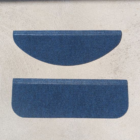 Producto Caja de 16 peldaños para escaleras rectangular azul 65x24cm en la categoría Alfombras de entrada rebajadas en Alfombras Website