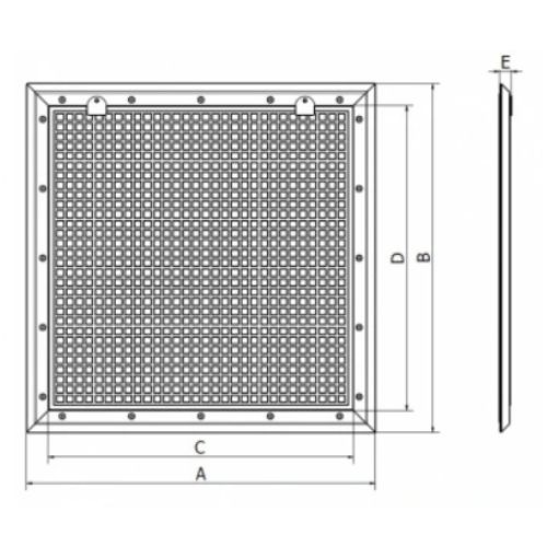 alfombra magnetica con rejilla